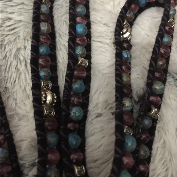 5-WRAP HANDMADE GENUINE LEATHER BRACELET - Picture 6 of 7